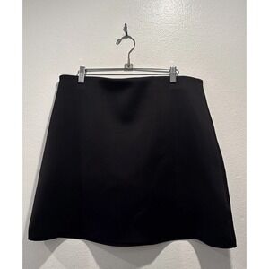 COS Women's Scuba Material Mini Skirt Black Minimalist Modern Elastic Waist